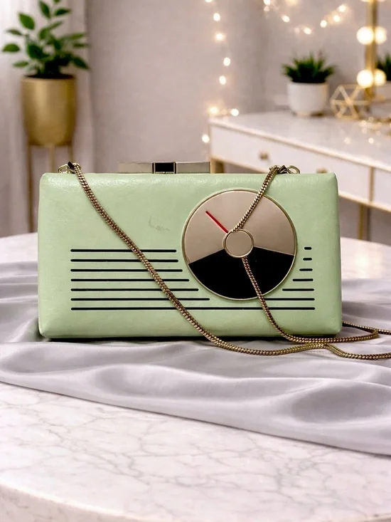 Kate Spade RARE Samira Radio Mint Green Clutch Crossbody - Picture 1 of 16